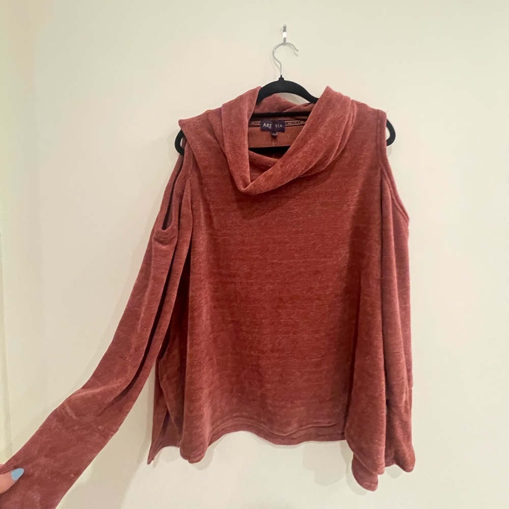 Sweater, mauve, purple, purple nude, artesia